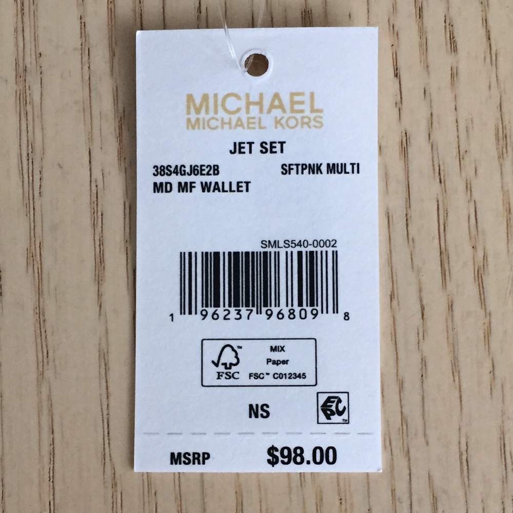 Michael Kors Jet Set Soft Pink Multi Wallet - Picture 7 of 7